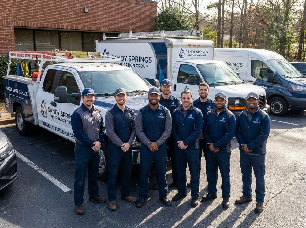 Sandy Springs Restoration Group water and fire damage restoration technicians